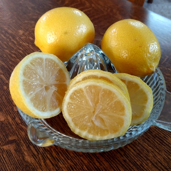 Vintage Manual Glass Fruit Juicer and Lemon Slice Servers 🍊 🍋 - Picture 1 of 8